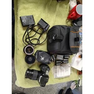 Minolta Maxxum Dynax 300si 35mm SLR Film Camera Kit w/ Extra Lenses & Acces.